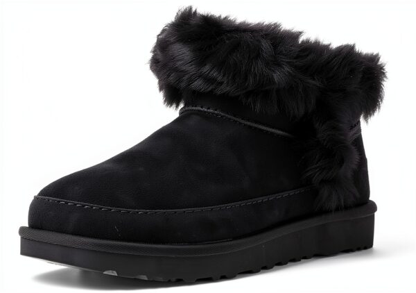 UGG Femme Classic Ultra Mini Chalet Botte Tendance, Noir, 37 EU-5