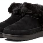 UGG Femme Classic Ultra Mini Chalet Botte Tendance, Noir, 37 EU-0