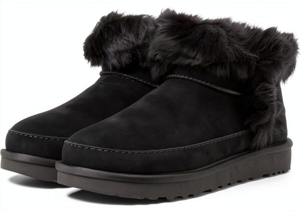 UGG Femme Classic Ultra Mini Chalet Botte Tendance, Noir, 37 EU-0