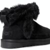 UGG Femme Classic Ultra Mini Chalet Botte Tendance, Noir, 37 EU-3