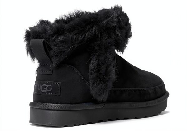 UGG Femme Classic Ultra Mini Chalet Botte Tendance, Noir, 37 EU-3