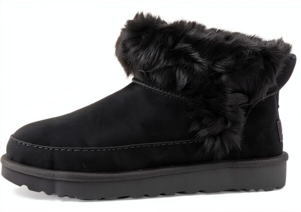 UGG Femme Classic Ultra Mini Chalet Botte Tendance, Noir, 37 EU-2