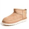 UGG Classic Ultra Mini Biarritz Boots EU 37, Bottines Femme Beige-1